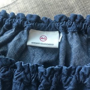 AG Harley Denim Off the Shoulder Dress